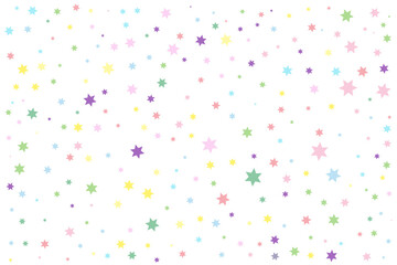 Wall Mural - Colorful and multicolor ramdon star vector. colorful background of stars , confetti. parties, festivities, textiles.	