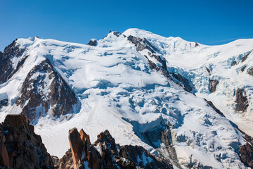 Wall Mural - Mont Blanc highest mountain, Europe