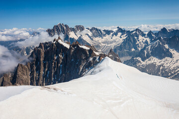 Wall Mural - Mont Blanc highest mountain, Europe