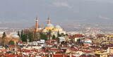 Fototapeta Miasta - View over the old town Bursa, Turkey