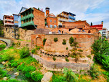 Fototapeta Nowy Jork - Abanotubani ancient district, Tbilisi old town