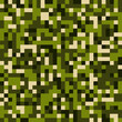 Pixel pattern Camouflage Background, Military backdrop, Vector illustration seamless pattern