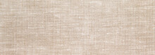 Textured Background From Natural Linen Fabric, Natural Color. 