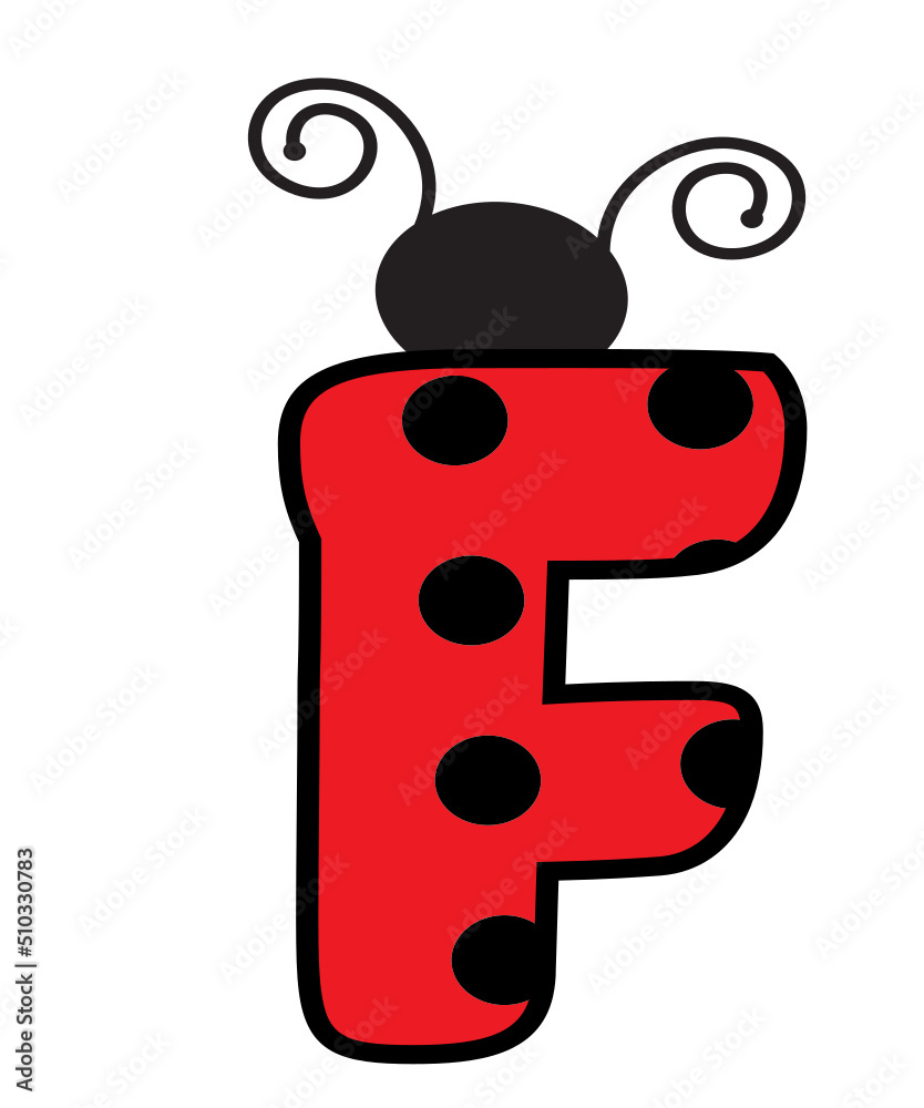 lady bug font letters aphabet svg png, birthday girl boy svg, Ladybug ...
