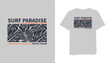 paradise t-shirt design. pacific ocean t shirt design. t-shirt design vector for print. leaf logo design vector illustration. quotes for t shirt