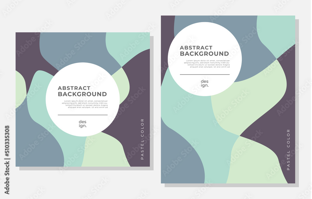 soft pastel color abstract wavy geometric vector background Stock ...