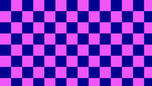 Aesthetic Pink And Blue Checkerboard, Checkered, Gingham, Plaid, Tartan Pattern Background Illustration, Perfect For Wallpaper, Backdrop, Postcard, Background For Your Design