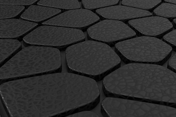 Wall Mural - abstract background of voronoi texture. 3d rendering.
