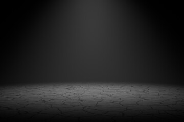 Wall Mural - dark scene with smoke background. 3d rendering.