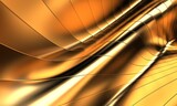 Fototapeta Kuchnia - Gold metal background with waves and lines