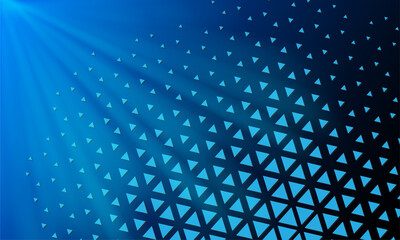 Incredible blue gradient geometric background vector.