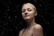 © tugolukof - topless woman on black