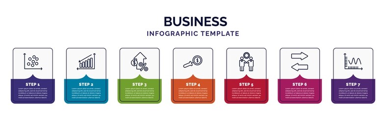 Poster - infographic template with icons and 7 options or steps. infographic for business concept. included s