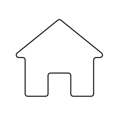 home icon on a white background