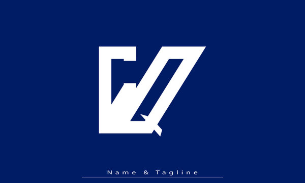 Alphabet letters Initials Monogram logo CQ , QC