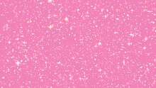 Golden Glitter On Pink Background, Holiday Design And Girly Background Concept