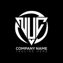NUC Letter Logo Design On Black Background.NUC Creative Initials Letter Logo Concept.NUC Letter Design. NUC Letter Design On Black Background.NUC Logo  Vector