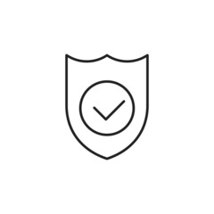Poster - Protection symbol, antivirus icon. High quality black vector illustration..