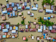 Flood Affected Village In Northern Bangladesh