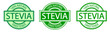 © Irina Shats - Set of Stevia labels. Natural low calorie sweetener. Green icon
