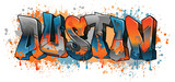 Fototapeta Młodzieżowe - A Cool Genuine Wildstyle Graffiti Name Design - Austin
