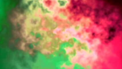 Poster - Shimmering colorful mist stream. Motion. Colorful clouds of smoke with flickering lights. 3D mist flow moving and flashing