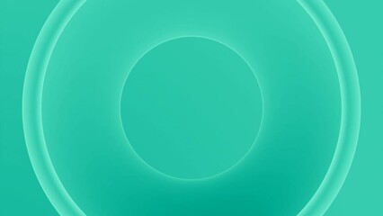 Poster - Slow moving 3d rings. Design. Stylish animation with moving centralized circles. Rings move in center with meditative effect