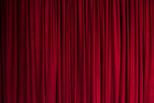 Red Background, Red Curtain Texture, Theater Curtain.
