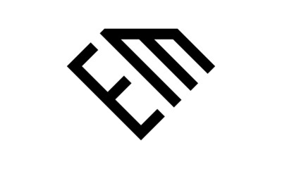 Fototapete - EM logo design for your business