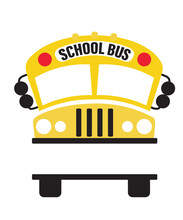 School Bus Svg, School Svg, Back To School Svg, Monogram Svg, School Bus Monogram Svg, School Bus Name Frame Split Monogram Svg, School Png

