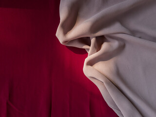 Wall Mural - Abstract background of dark red cloth combined with other colors