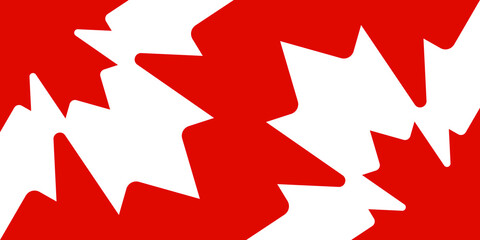canada day design of red and white maple leaves isolated on red background with copy space vector il