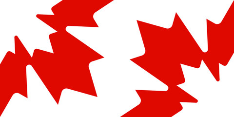 Wall Mural - Canada day design of red and white maple leaves isolated on white background with copy space vector illustration