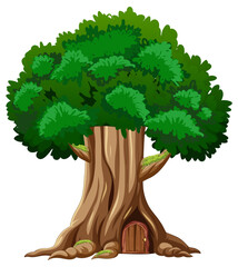 Poster - Big tree isolated cartoon