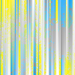 Poster - Vector image with imitation of grunge datamoshing texture.