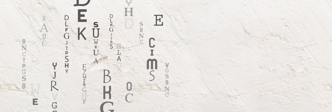 abstract background with alphabet	