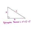 The Pythagorean theorem states that the hypotenuse of a right triangle is equal to the sum of the squares on the other two sides. Pythagorean theorem or vector illustration a2+b2=c2