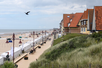 Wall Mural - Belgique Flandre Vlanderen cote belge Le Coq De Haan paysage mer oiseau mouette