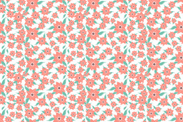 Wall Mural - Flower seamless background. Wrapping, textile template. Flowers pattern. Botanical print.Flower seamless background. Wrapping, textile template. Flowers pattern. Botanical print.