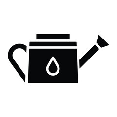 Canvas Print - Watering Can Icon Style