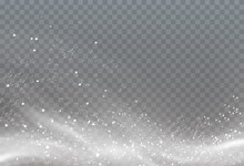 Cold Winter Wind Texture. Holiday Vector Blizzard. Christmas Effect Of A Cold Blizzard. Vector PNG.	
