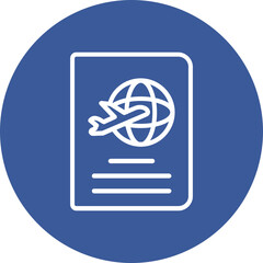 Sticker - Passport Icon