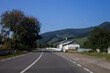 travel nice road in Carpathian mountains