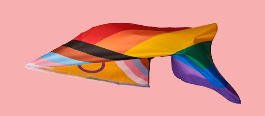 Poster - intersex-inclusive progress pride flag, banner