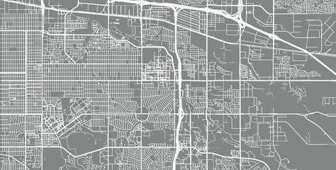 urban vector city map of aurora, colorado , united states of america