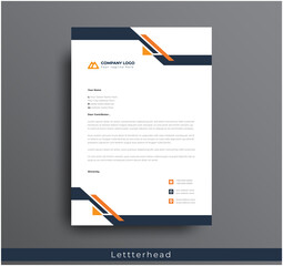 Wall Mural - modern creative & clean business style letterhead bundle of your corporate project design. set to pr