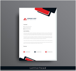 Wall Mural - modern creative & clean business style letterhead bundle of your corporate project design. set to pr