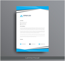 Wall Mural - modern creative & clean business style letterhead bundle of your corporate project design. set to pr