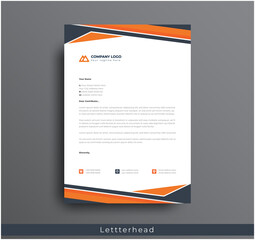 Wall Mural - modern creative & clean business style letterhead bundle of your corporate project design. set to pr
