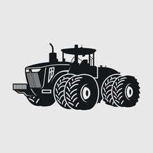 Tractor Silhouette SVG Cut File, Farm Tractor Svg, Farming Svg, Farm Life Svg, Farm Transportation Svg, Vintage Tractor Svg